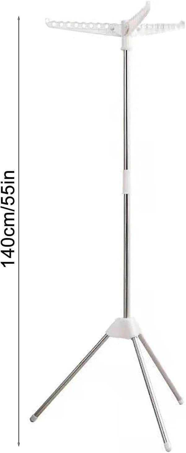 Rustfritt stål sammenleggbar klesstativ - 360 roterende stativ for jeans, jakker, skjorter