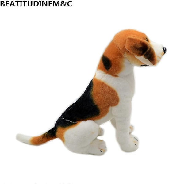 Nye Simulerte Beagle Hundefylldyr, Dyr Fylldyr, Barnleker, Hjemmedekorasjon, Julegaver 50cm Sitting position