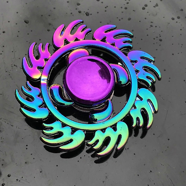 Clover Färgglad Fidget Spinner Finger Spinner Dekompressionsleksak Hand Spinner Finger Spinner E