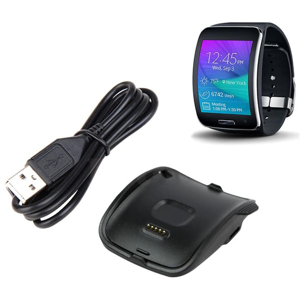Ny opladerstation til Smart Watch, sort, til Gear S SM-R750