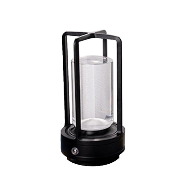 Led Bordlampe uden ledning, 3 Farver Trinløs Dæmpning med Berøringsføler Black