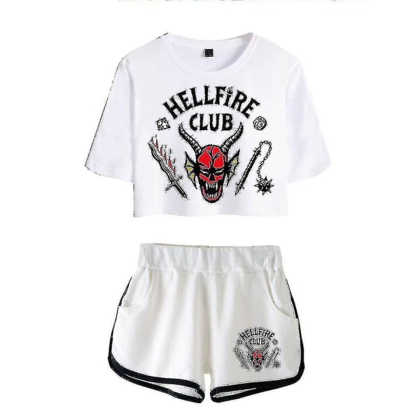 Stranger Things Sæson 4 Hellfire Club Crop Shorts Z Color 3 XS