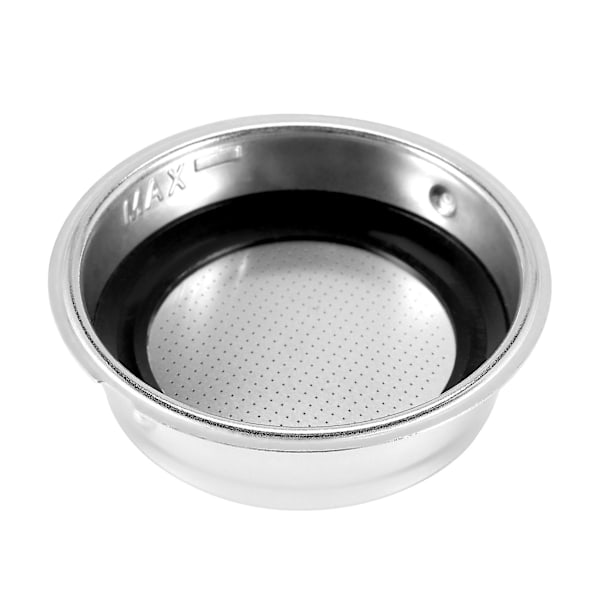 Löstagbar kaffefilterkorg i rostfritt stål, sil, kaffemaskintillbehör, kontor (singel Silver  Black