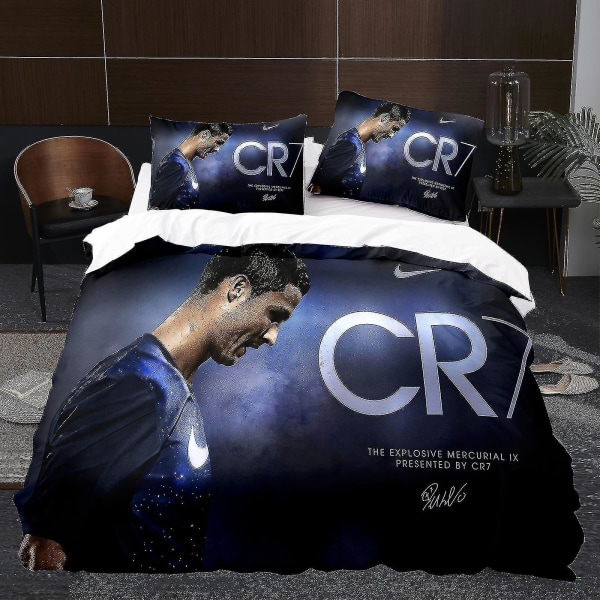 Spelare K2# 3d Tredelad set storlek Fotboll Serie C Ronaldo cover Hemtextil[DB] 220cm