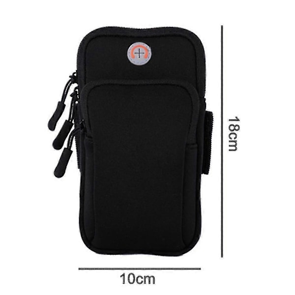Universal Löpararmband, Armmobilhållare Sportarmband Black