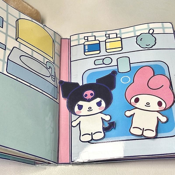 Stille bog Sanrio Doudou bog pædagogisk hjemmelavet Kuromi bog melodi Quietbook  (FMY) Multi-color A1