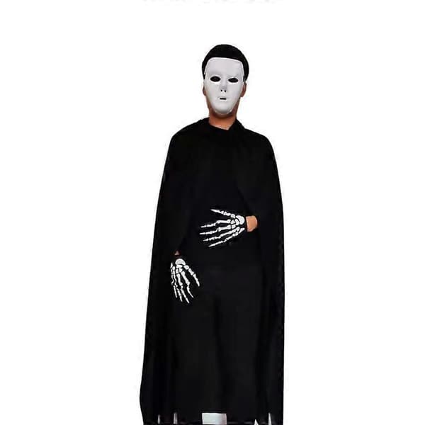 Halloween Dødsdrakt 4-delt sett