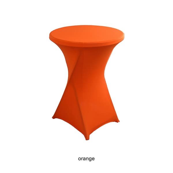 Polyester Rund Elastisk Duk Slitstark Och Dammskyddande För Orange