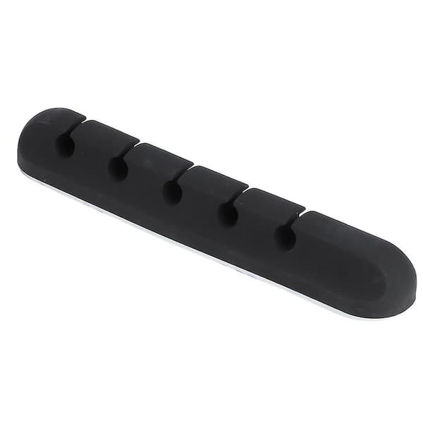 Kabelclips Holder Silikone Skrivebord Kabelopruller Clip Organizer Ledningsstyring 5 Clips [DB]