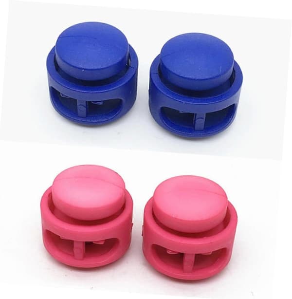 100 stk. Fjederlukning Glidelås Toggle Stopper Clip Rund Formet Toggle