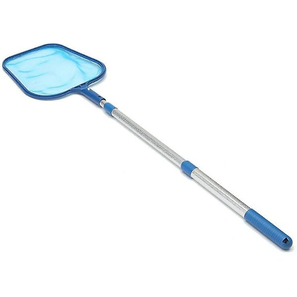 Pool Skimmer Net med 17-41 tommer Teleskopstang Blad Skimmer Mesh Rake Net til Spa Dam