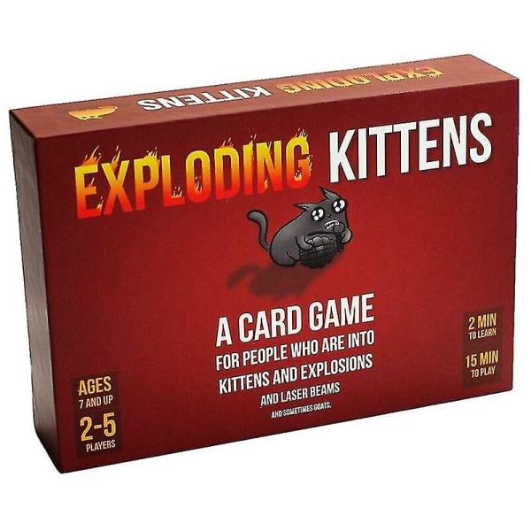 Sinulla On Ravut - Exploding Kittens Perheen Pöytäpeli Hauska Aikuisten Lautapeli Moninpeli Korttipeli Loma Lahja [DmS] Exploding Kittens2