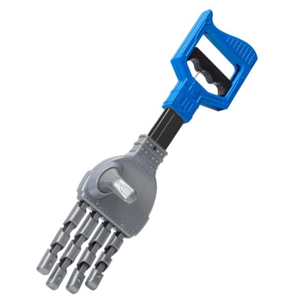 Morsom robotklo-søppelplukker, intelligensleketøy for barn, håndgriper, interaktivt leketøy-griperobot hånd for barn Blue M as described