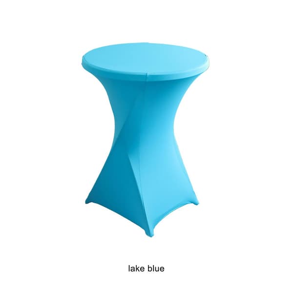 Polyester Rund Elastisk Duk Slitstark Och Dammskyddande För lake blue