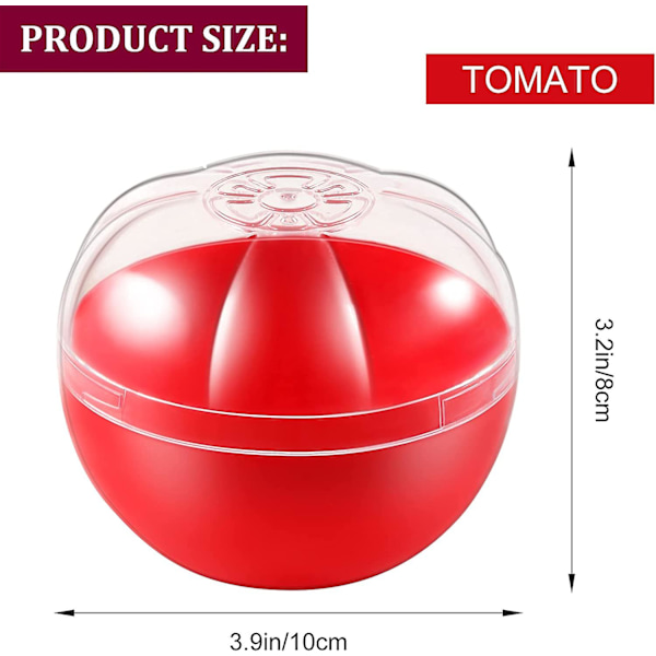 Sitronbeholder, gjenbrukbar sitronbeholder for kjøleskap, individuell limebeholder for kjøleskap Tomato