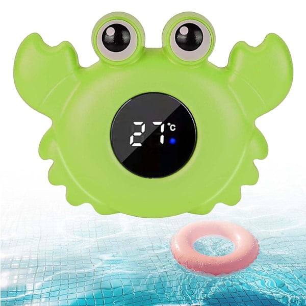 Vauvan kylpylämpömittari, kylpyveden lämpötilan mittari, LED-kylpylämpömittari, vauvan kylpykelluva lelu, vauvan kylpy ja lämpömittariBY Green Crab