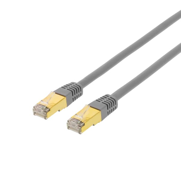 S/FTP Cat7 patchkabel 30m 600MHz DeltaCertif LSZH RJ45 grå