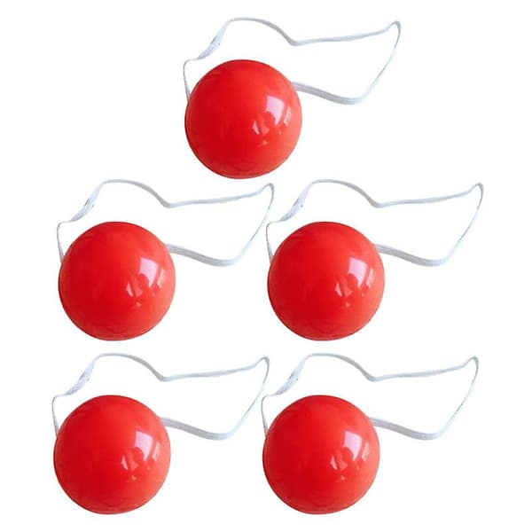 5 st Röda Plastnäsor