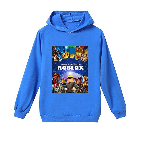 Våren Høst Roblox Barn Klær Gutter Jenter Grafisk T-skjorte Tenåringer Hoodies Hettegenser Topp Barneklær 2-16 år 120 5-6Y as show2