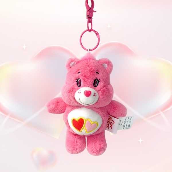 Care Bears Regnbuebjørn Vedhæng Care Bear Dukke Vedhæng Dukke Plyslegetøj Pige Gave [HK] 15cm Sunshine yellow keychain