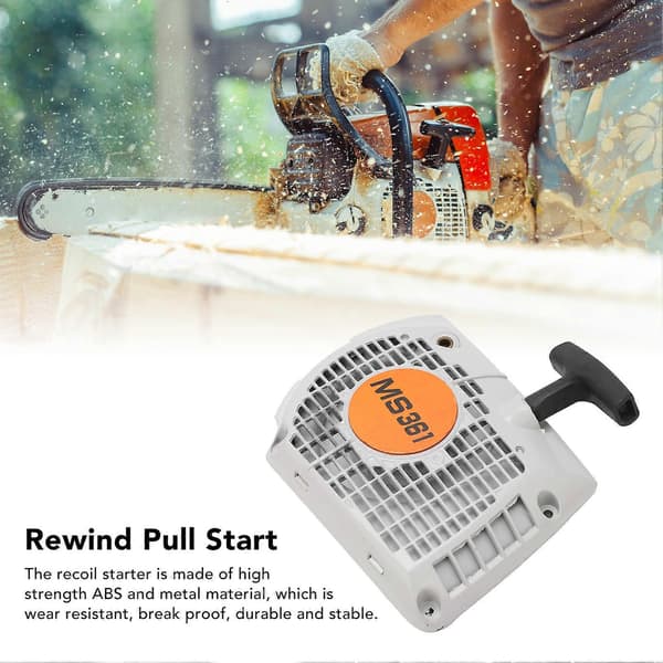 Repstart 1135 080 2102 Återspolning Dragstart Högpresterande Motorstart Ersättning för Stihl MS341 MS361
