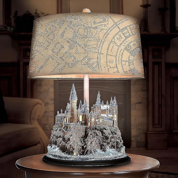Høy kvalitet The Bradford Exchange Harry Potter Hogwarts Castle Lysende Skulptur Bordlampe