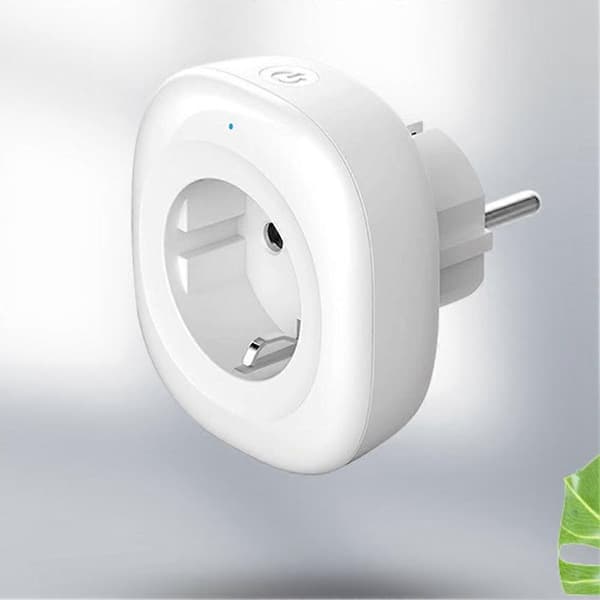 Zigbee Plugg Veggkontakt EU 16A Smart Adapter Strømovervåking Fjernstyrt Stemmekontroll for Alexa Tuya [DB]
