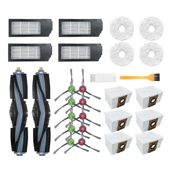 For Deebot X1 Omni / Turbo Støvpose Hovedbørste Sett HEPA-filter Mopp Rengjøringsklut Støvsuger Ac as shown