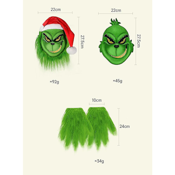 How The Grinch Stole Christmas Mask Glove Set