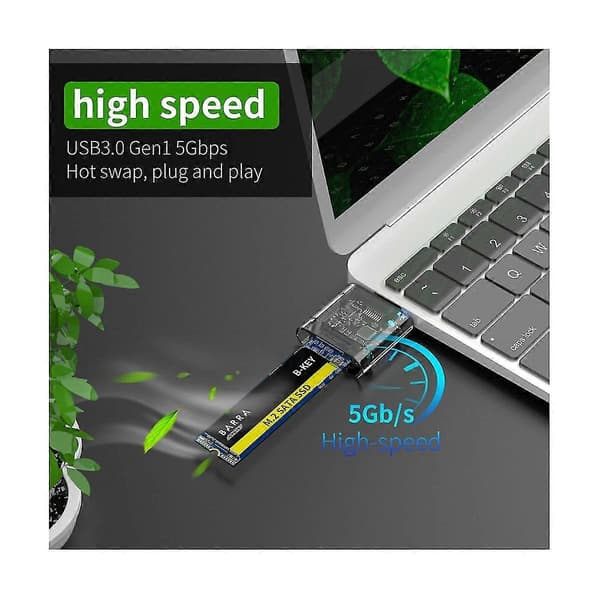 M2 Ssd Kabinet M.2 Til Usb 3.0 5gbps Højhastigheds Ssd Kabinet Til Sata M.2 Ngff Ssd 2242 2260 2280mm Ca