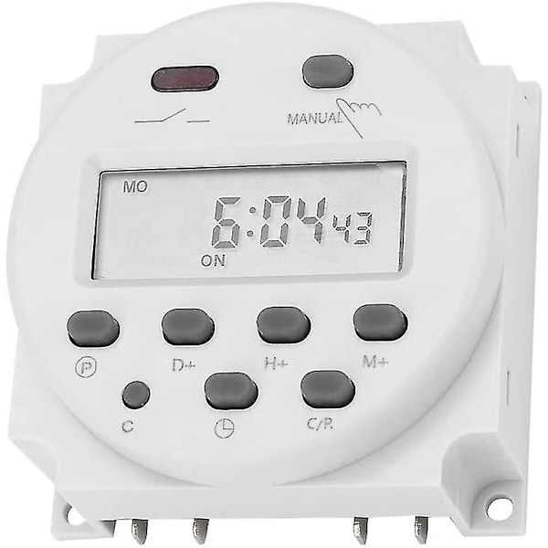 Timerbryter 12v 16a Digital Elektronisk Lcd Tidsrelébryter Programmerbar Lcd Digital Mikrodator Mini Kontroll Strømbryter Timerbryter Cn101a