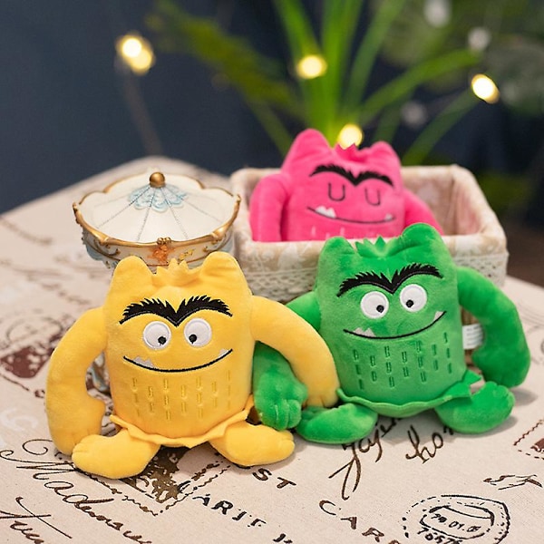 15cm Färgdocka Monster Emotion Plyschleksaker För Barn Gåvor Het Kleurenmonster Plyschdocka Barn Födelsedag Juldekor green