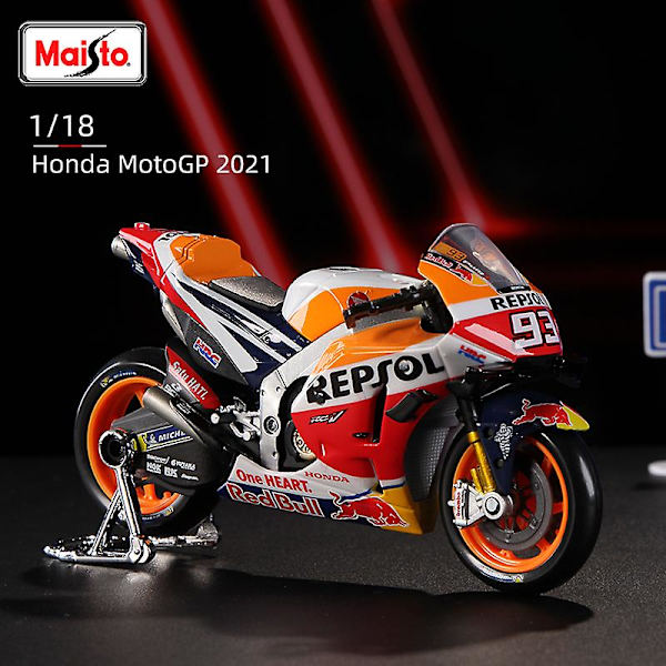 Maisto 1:18 2023gp Racing Repsol Honda Team Marc Marquez #93 #44 Pol Espargaro Alloy Motorcykel Model Samling Gave Legetøj Motogp  [DmS] No.93 2023