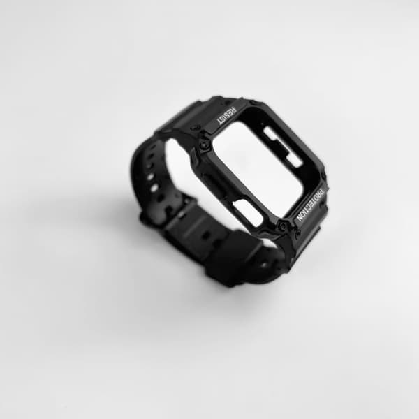 TPU urrem til Apple Watch Series 7/6/5/4/3/2 Sort 38/40/41 mm