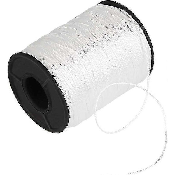 150 Yards Flätad Skuggtråd, Diameter 1mm Vit Polyeten Snöre För Persienner Gardin Aluminium Lamelllucka Plant Trädgårdsarbete Och Hantverk