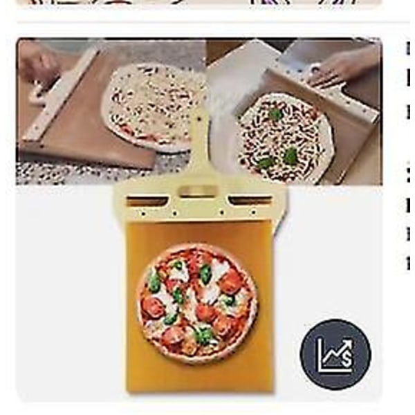 Liukuva pizzalauta - pizzalauta lapio kahvalla, astianpesukoneen kestävä pizzalauta !BY A