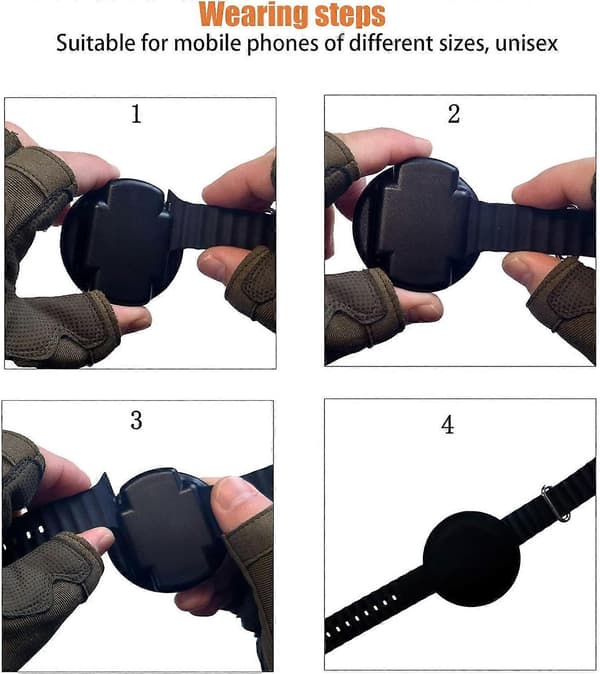 Løpearmbånd for telefon - Avtakbart løpearmbånd, magnetisk stropp for mobiltelefon