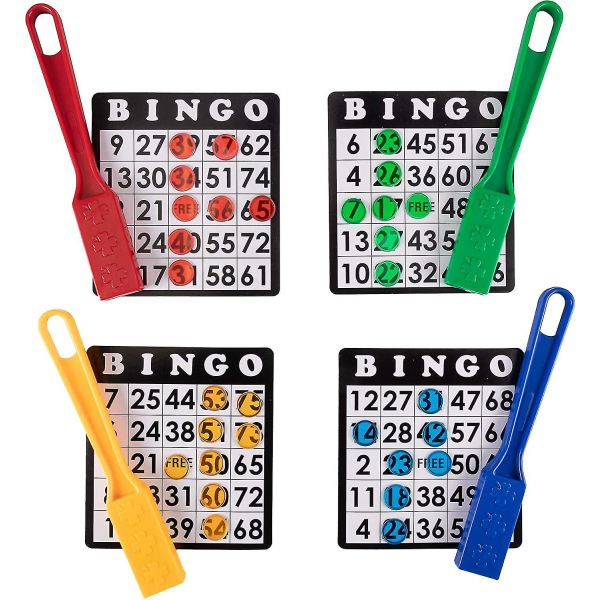 Magnetiske Bingo-Stave, 4-pak - Bulk til Senior & Familie Spilaftener - Uddannelsesmæssige STEM-Sæt [DmS]