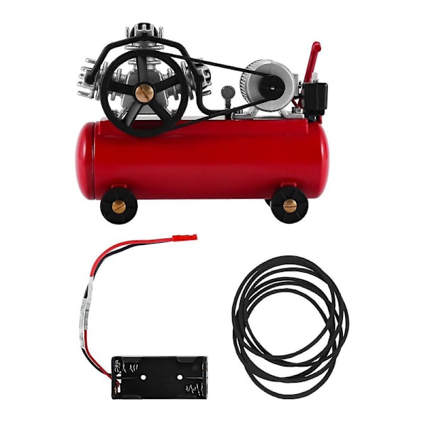 Metalli-ilmakompressori Pumppu Ilmatäyttöön Axial SCX10 TRX4 D12 C24 MN D90 MN99S 1/10 1/12 1/16 RC-autoille, [DmS] Red