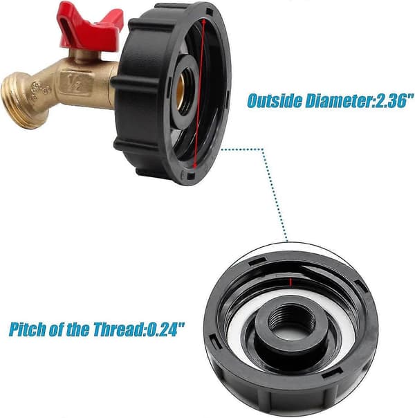 275-330 Gallon Ibc Vanntank Adapter [DB]