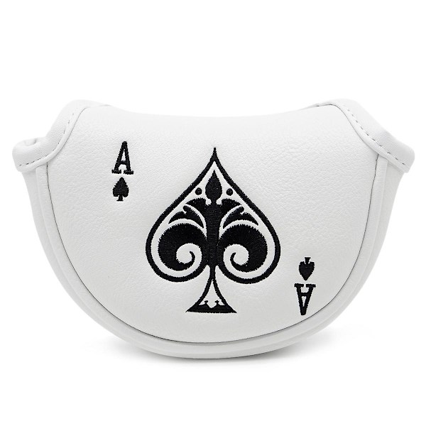 Golf Putter Cover Halv Mallet Putter Headcover Magnetisk Klubbbeskytter For Odyssey