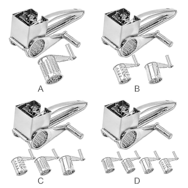 Ammattimainen pyörivä juustoraastin, ruostumaton teräs, raskas juustoraastin, kuuma A
