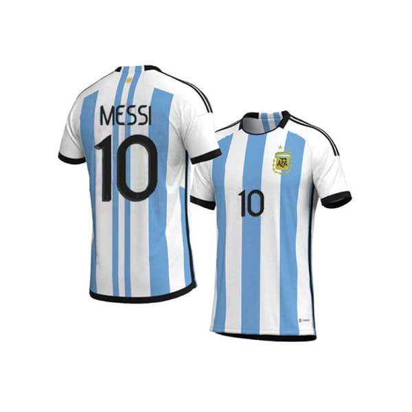 2022 VM Argentina tröja nr 10 Messi fotbollströja size-XL