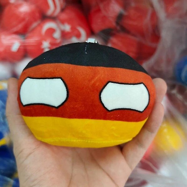 68 Stilar 10cm Landboll Plyschleksaker Polandball Hänge Landbollar Dekoration Countryball Fylld Dock Julgåva För Barn 10cm Germany