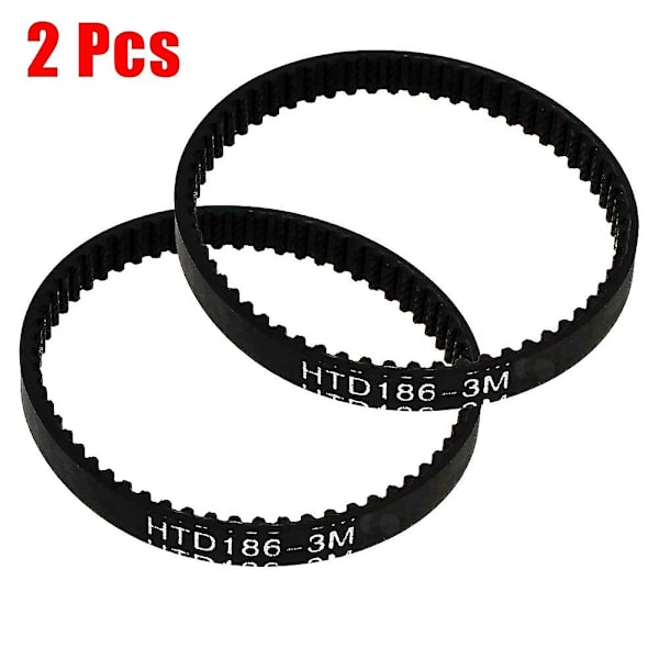 2 stk. Drivrem for Karcher FC3 FC5 Kordløs Premium Hard Floor Cleaner Automatisk Støvsuger Tannet Drivrem HTD186-3M Del~0569BY