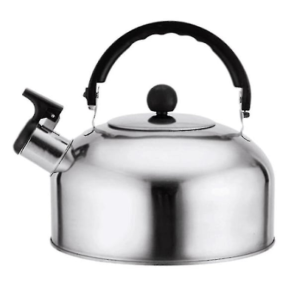 3L Visselvattenkokare i Rostfritt Stål för Induktionshäll, Gashäll, Tekanna, Köksredskap, Chaleira Visselvattenkokare Silver 3L