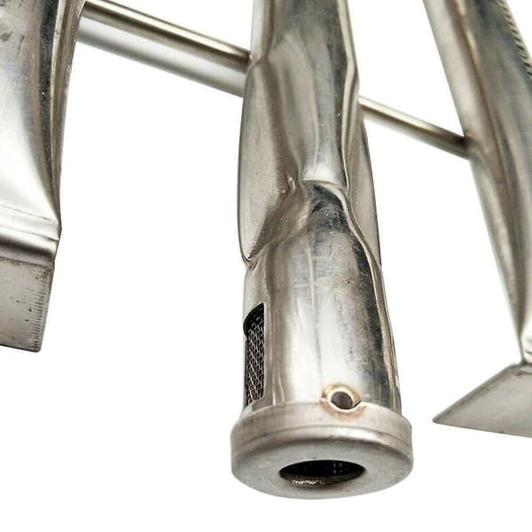 Gasbrænder Rør Holdbar Rustfrit Stål Bbq Grill U-Formet Silver