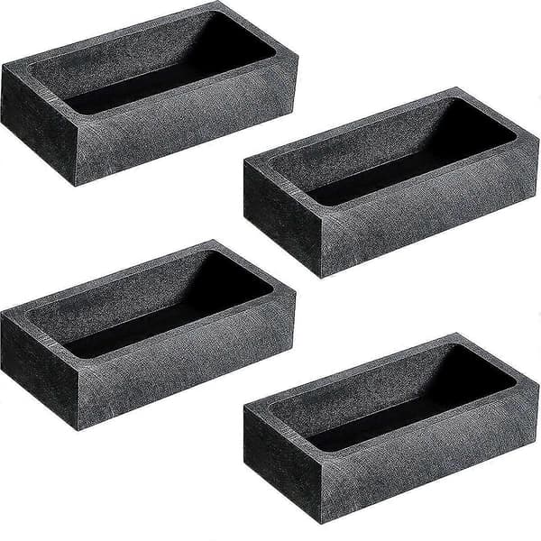 4-delars 1 KG Grafitgötform Gjutgöt Degelform Silver Guldgötform Smältgjutning