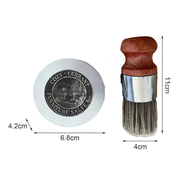 120ml Lær Reparasjonsbalsam Møbelsalve med Rengjøringsbørste Lett å Bruke Høy Effektivitet Lærrens Sofa Ripe Reparasjonssett 240ml 1pc