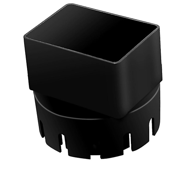 Adapter for nedløpsrør til takrenne (adapter for firkantet takrenne på 3 tommer x 4 tommer til avløpsrør) passer til utendørsrør på 3 eller 4 tommer Black